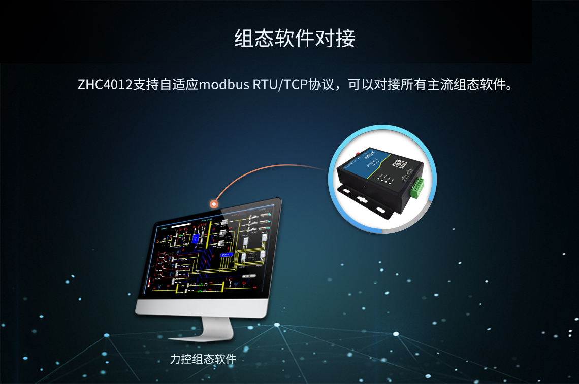4gdtu支持組態(tài)軟件對接