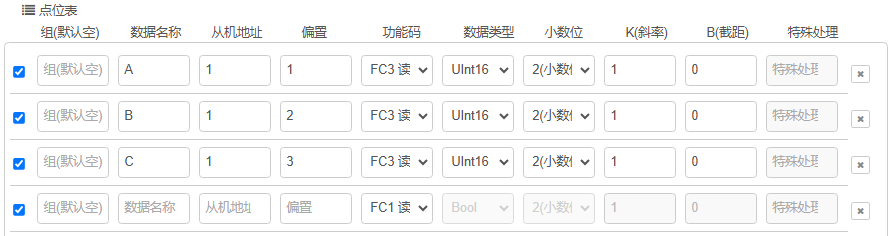 Modbus 主站請(qǐng)求/主站解析-EG邊緣計(jì)算網(wǎng)關(guān)